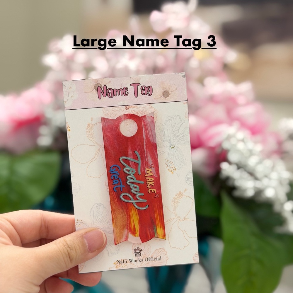 40 oz Stanley Tumbler Acrylic Nameplate Accessories H2.0 Stanley Name Tag - Big